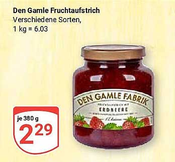 Den Gamle Fruchtaufstrich - Verschiedene Sorten, 380 g
