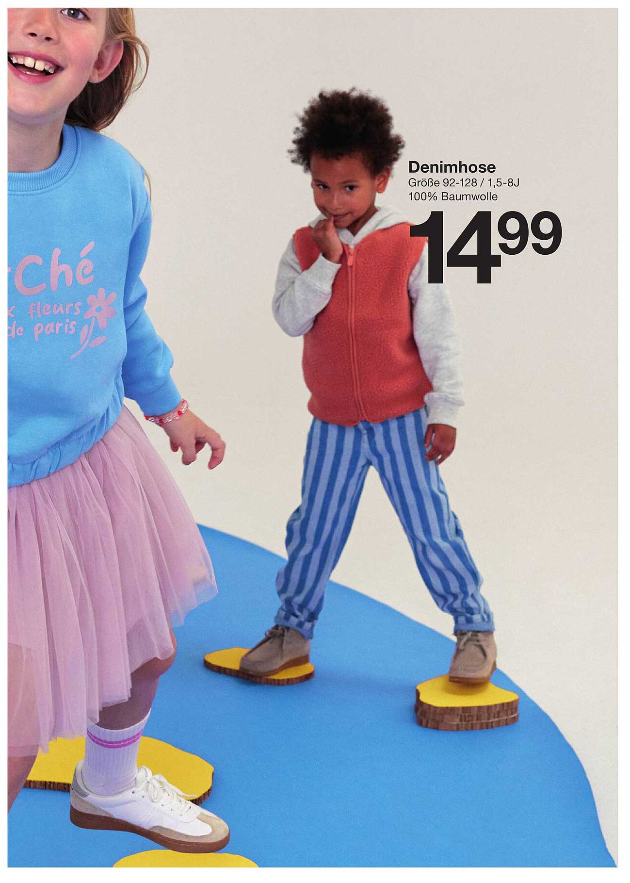 Denimhose Größe 92-128 / 1,5-8J 100% Baumwolle