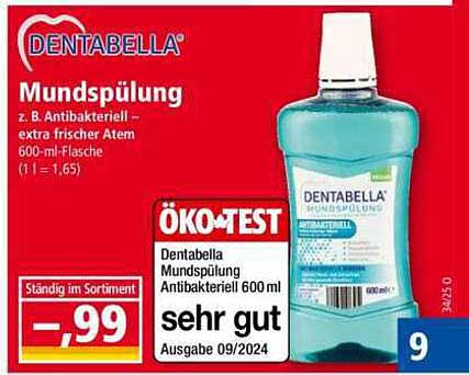 DENTABELLA Mundspülung – Antibakteriell für extra frischen Atem