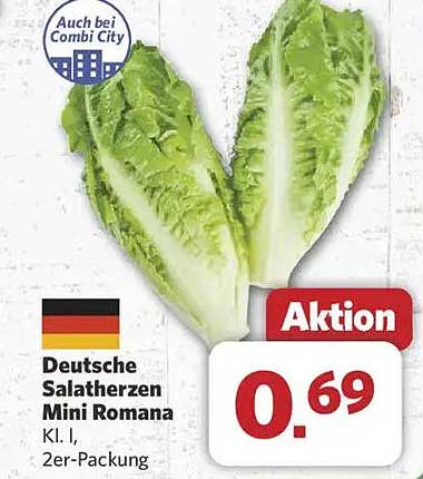 Deutsche Salatherzen Mini Romana 2er-Packung