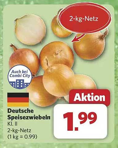 Deutsche Speisezwiebeln im 2-kg-Netz