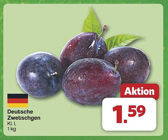 Deutsche Zwetschgen Kl. I, 1 kg
