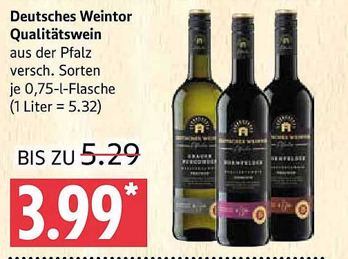 Deutsches Weintor Qualitätswein aus der Pfalz