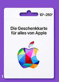 Die Geschenkkarte für alles von Apple
