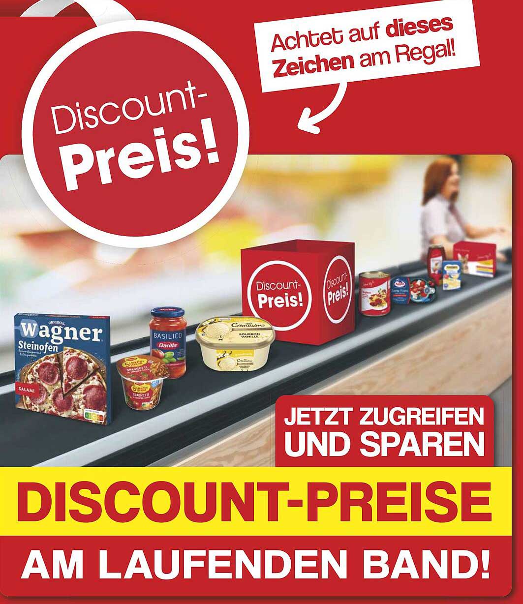 Discount-Preise am laufenden Band!