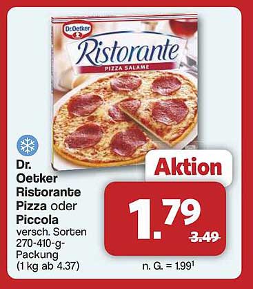 Dr. Oetker Ristorante Pizza oder Piccola