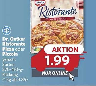 Dr. Oetker Ristorante Pizza oder Piccola