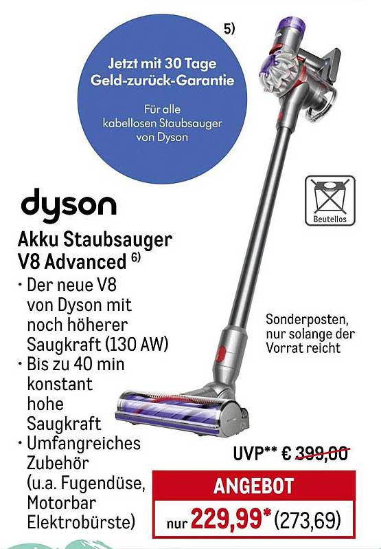 Dyson Akku Staubsauger V8 Advanced