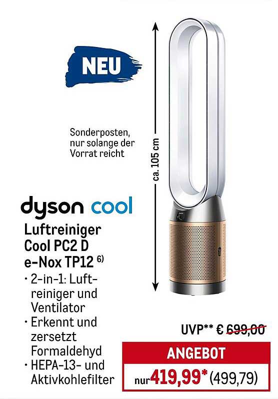 Dyson Cool Luftreiniger Cool PC2 D e-Nox TP12