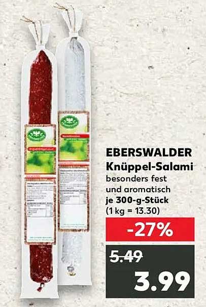 EBERSWALDER Knüppel-Salami – besonders fest und aromatisch
