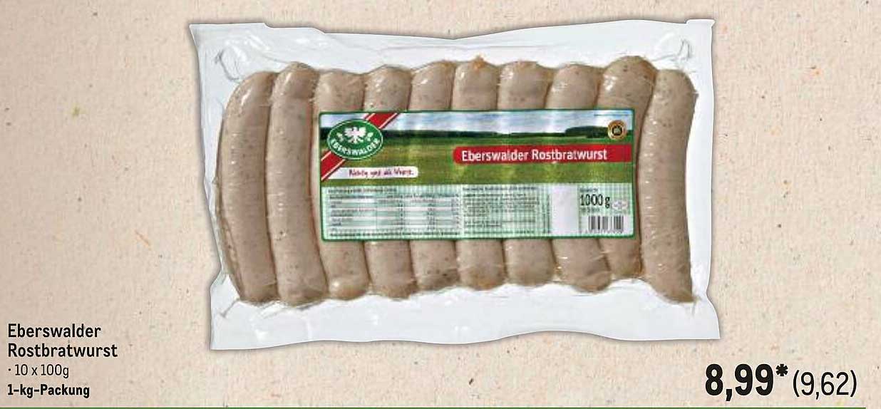 Eberswalder Rostbratwurst - 1-kg-Packung