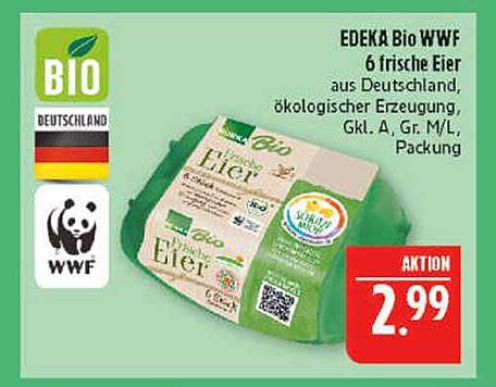 EDEKA Bio WWF 6 frische Eier