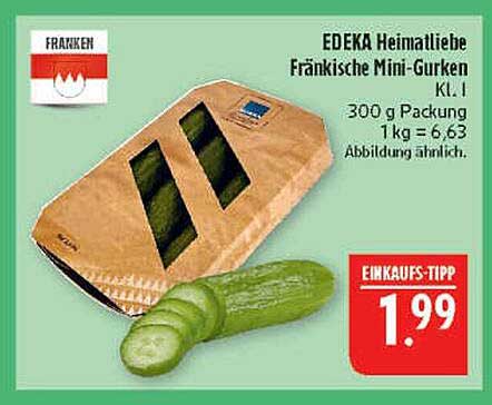 EDEKA Heimatt Liebe Fränkische Mini-Gurken Kl. I
