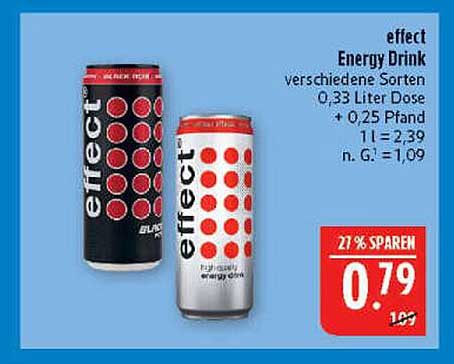 effect Energy Drink verschiedene Sorten 0,33 Liter Dose