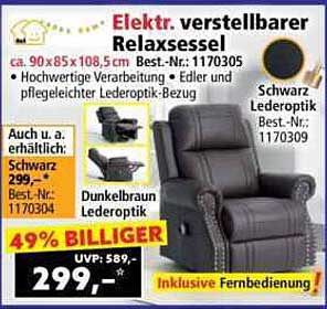 Elektrisch verstellbarer Relaxsessel