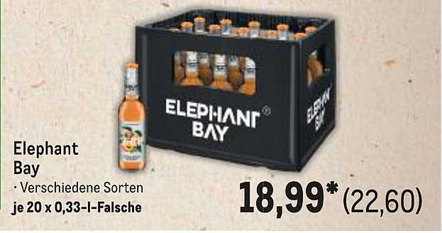 Elephant Bay - Verschiedene Sorten je 20 x 0,33-l-Flasche