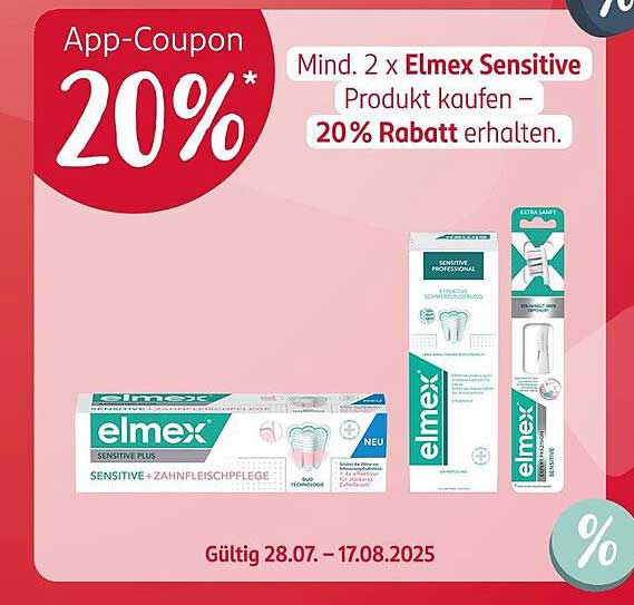 Elmex Sensitive Produkte - 20% Rabatt