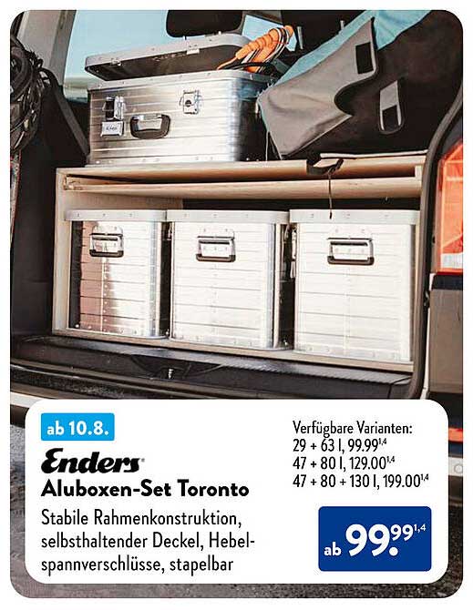 Enders Aluboxen-Set Toronto