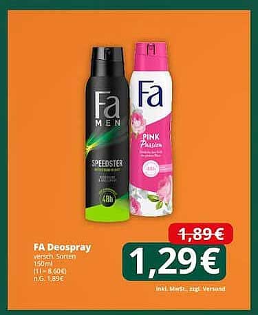 FA Deospray verschiedene Sorten 150 ml