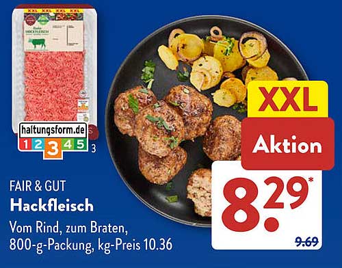 FAIR & GUT Hackfleisch 800-g-Packung
