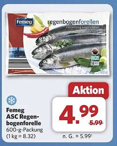 Femeg ASC Regenbogenforelle 600-g-Packung