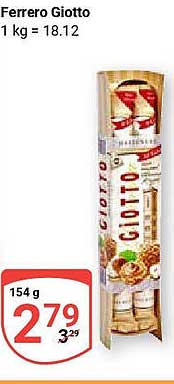 Ferrero Giotto 154 g – Genuss in jedem Bissen
