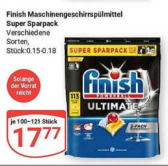 Finish Maschinengeschirrspülmittel Super Sparpack