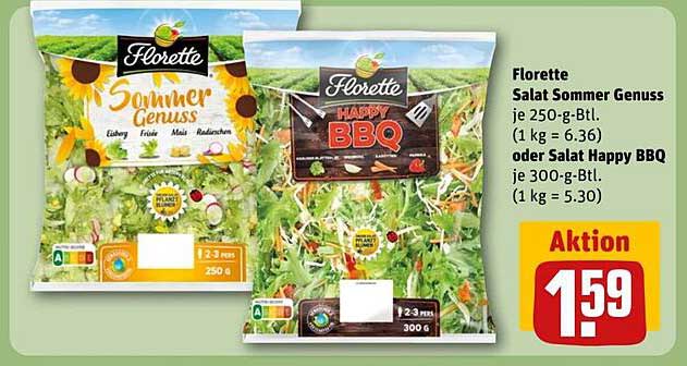 Florette Salat Sommer Genuss oder Happy BBQ