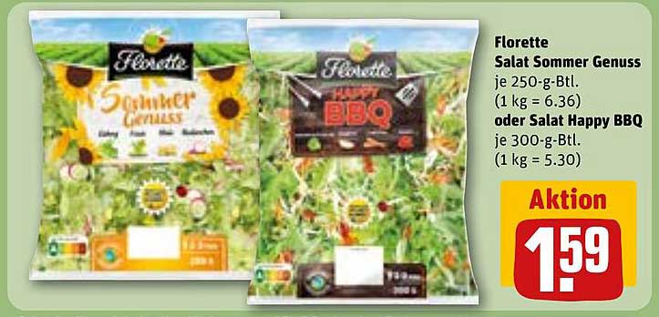 Florette Salat Sommer Genuss oder Salat Happy BBQ