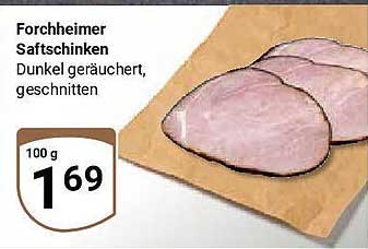 Forchheimer Saftschinken Dunkel geräuchert, geschnitten