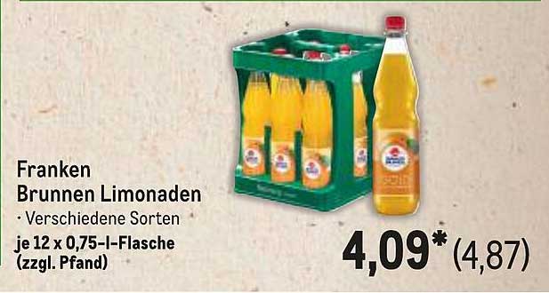Franken Brunnen Limonaden – verschiedene Sorten