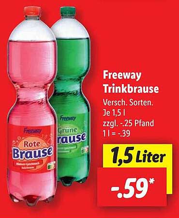 Freeway Trinkbrause 1,5 Liter - Verschiedene Sorten