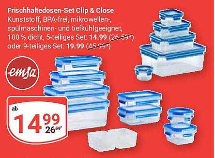 Frischhaltedosen-Set Clip & Close