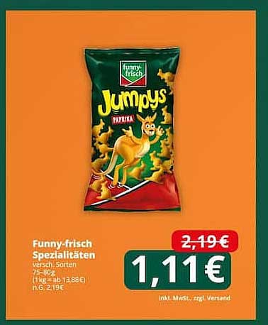 Funny-frisch Jumpys Paprika 75-80g