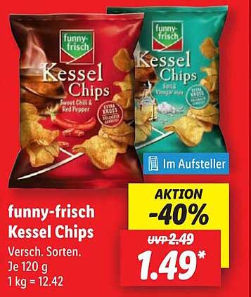 funny-frisch Kessel Chips - Verschiedene Sorten
