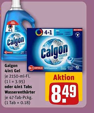 Galgon 4in1 Gel oder 4in1 Tabs Wasserenthärter