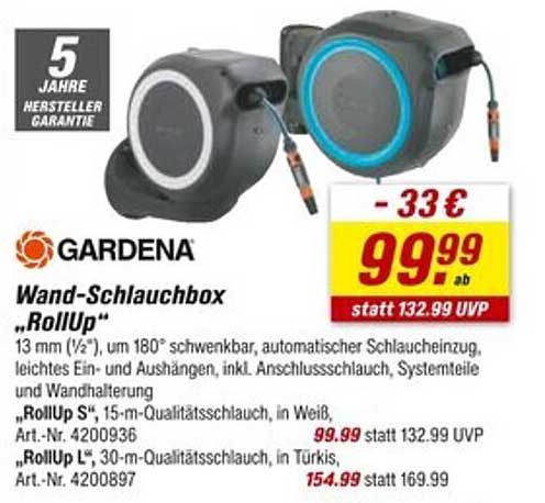 Gardena Wand-Schlauchbox „RollUp“