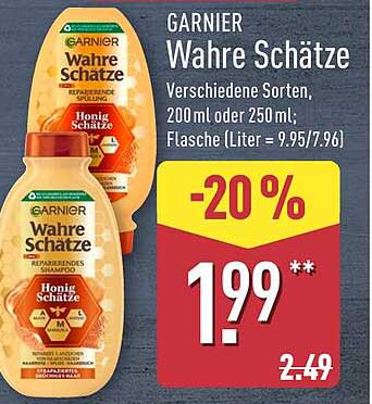 GARNIER Wahre Schätze Shampoo, verschiedene Sorten, 200 ml oder 250 ml
