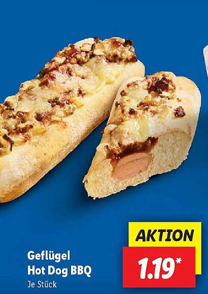 Geflügel Hot Dog BBQ