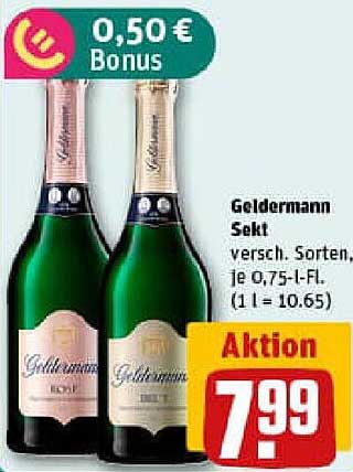 Geldermann Sekt, verschiedene Sorten, je 0,75 l-Fl.