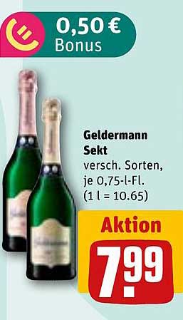 Geldermann Sekt - verschiedene Sorten, je 0,75-l-Fl.