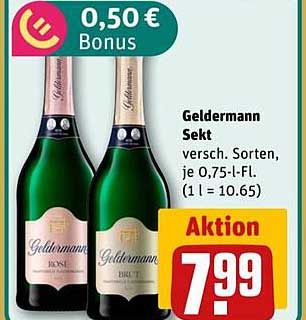 Geldermann Sekt – verschiedene Sorten, je 0,75-l-Fl.