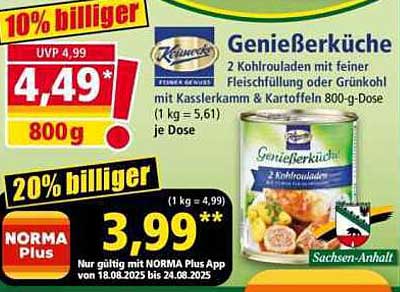 GenießerKüche Kohlrouladen mit feiner Fleischfüllung oder Grünkohl