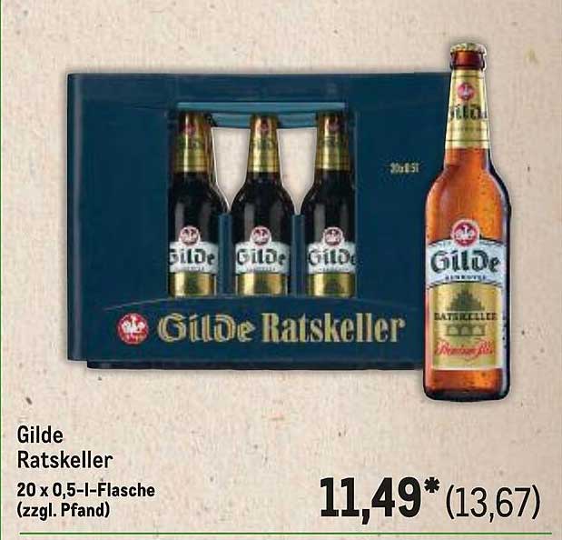 Gilde Ratskeller 20 x 0,5-l-Flasche (zzgl. Pfand)