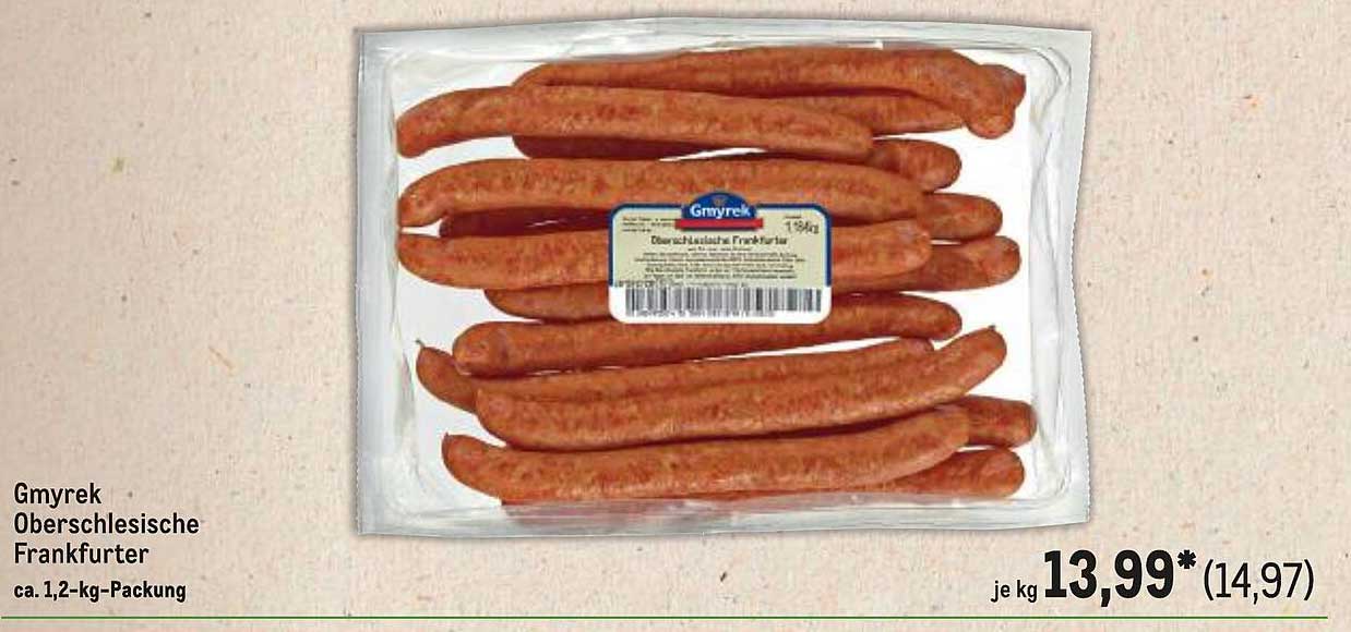 Gmyrek Oberschlesische Frankfurter - ca. 1,2-kg-Packung