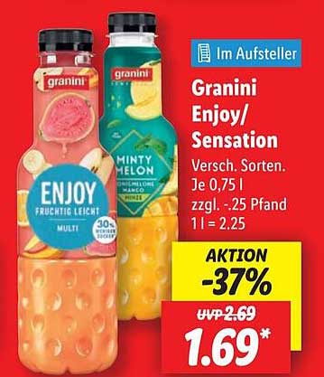 Granini Enjoy/Sensation – Verschiedene Sorten