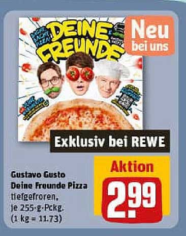 Gustavo Gusto Deine Freunde Pizza tiefgefroren