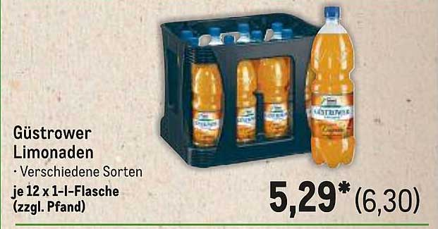 Güstrower Limonaden – Verschiedene Sorten