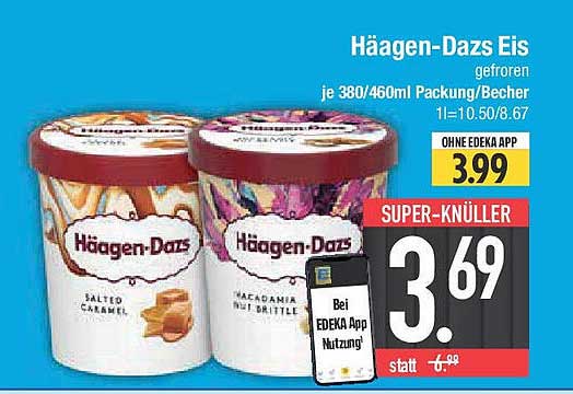 Häagen-Dazs Eis 380/460ml – Jetzt zum Spitzenpreis!