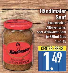 Händlmaier Senf - Hausmacher, Altbayerischer oder Weißwurst-Senf je 335ml Glas